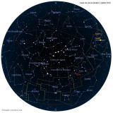 Carte étoiles  3 juillet
