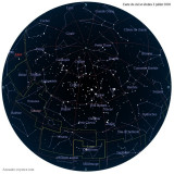 Carte étoiles  3 juillet
