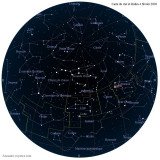 Carte étoiles  4 février