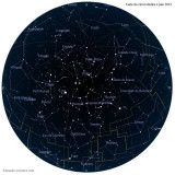 Carte étoiles  4 juin