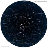Carte étoiles  4 juin