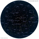 Carte étoiles  5 mars