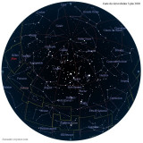 Carte étoiles  5 juin