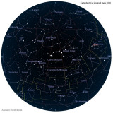 Carte étoiles  6 mars