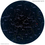 Carte étoiles  7 juin