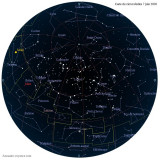 Carte étoiles  7 juin