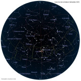 Carte étoiles  8 décembre