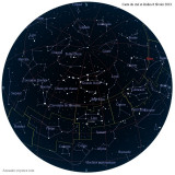 Carte étoiles  8 février