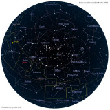 Carte étoiles  8 juin