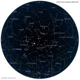 Carte étoiles  8 juillet