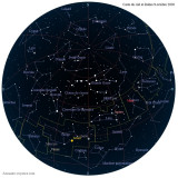Carte étoiles  9 octobre