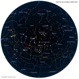 Carte étoiles  9 juillet